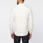 Gramercy Foundry // Silk + Cotton Button Down // White (L)