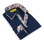 Paisley Dress Shirt // Navy (US: 14.5-15)