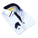 Dress Shirt // Light Blue + Navy (US: 14.5-15)