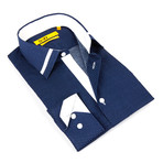 Polka Dot Dress Shirt // Navy (US: 14.5-15)
