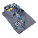 Paisley Dress Shirt // Chambray (US: 14.5-15)