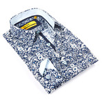 Floral Dress Shirt // Blue (US: 14.5-15)