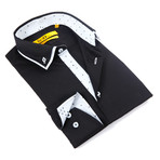 Checked Dress Shirt // Black (S)