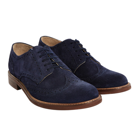 Aldwych Suede Wingtip Brogue // Navy (UK: 6)