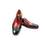 Classic Wingtip Oxford // Chili & Navy (US: 12)