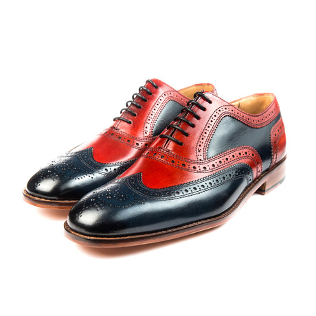 Classic Wingtip Oxford // Chili & Navy (US: 7)