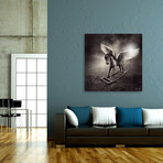 Rocking Pegasus // Aluminum Print (16"L x 16"H)