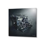 Typewriter // Aluminum Print (16"L x 16"H)