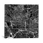 Washington D.C. Urban Roadway Map // Black (18"L x 18''W)