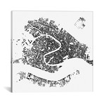 Venice Urban Map // White (18"L x 18''W)