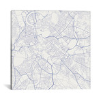 Rome Urban Roadway Map // Blue (18"L x 18''W)