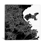 Rio de Janeiro Urban Map // Black (18"L x 18''W)