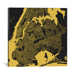 New York City Urban Map // Yellow (18"L x 18''W)