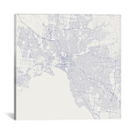 Melbourne Urban Roadway Map // Blue (18"L x 18''W)