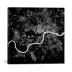 London Urban Map // Black (18"L x 18''W)
