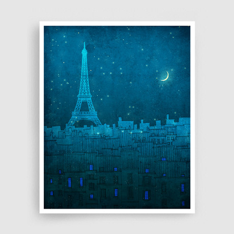 The Eiffel Tower In Paris (16" x 20")