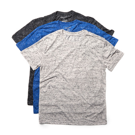 Astoria Snow Crew // Black + Silver + Royal // Pack Of 3 (L)