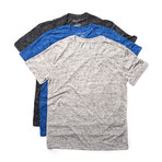 Astoria Snow Crew // Black + Silver + Royal // Pack Of 3 (L)