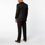 Regular Fit Suit // Pinstripe Black II (US: 44S)