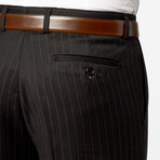 Regular Fit Suit // Pinstripe Black I (US: 40R)