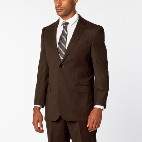 Regular Fit Suit // Brown (US: 36S)