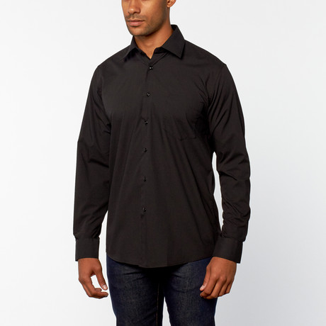 Regular Fit Dress Shirt // Black (US: 14H [32"/33" SLEEVE])