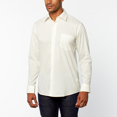 Regular Fit Dress Shirt // Bone (US: 14H [32"/33" SLEEVE])