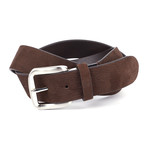 Casual Suede Leather Flybelt // Brown (34" Waist)