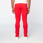 714 Skinny Fit Jeans // Red (30WX30L)