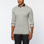 Long-Sleeve Polo Shirt // Grey (L)