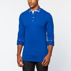 Perruzo // Long-Sleeve Polo Shirt // Royal (L)