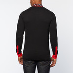 Long-Sleeve Polo Shirt // Black (S)