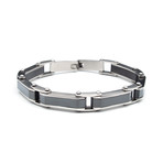 Stainless Black Steel Link Bracelet