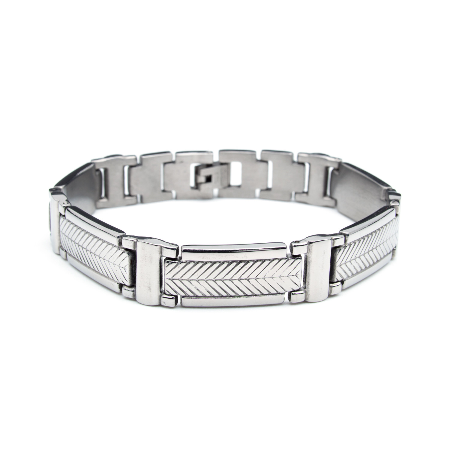 Stainless Steel Hammered Bracelet - Custom Fashion Jewels - Touch of Modern