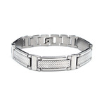 Stainless Steel Hammered Bracelet