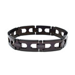 Stainless Steel Black Matte Celtic Design Bracelet