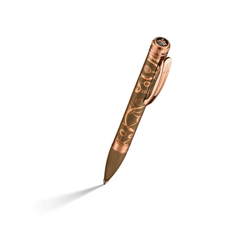 WheelWork Pen // Chocolate + Rose Gold Decoration
