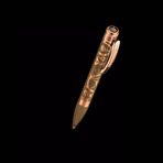 WheelWork Pen // Chocolate + Rose Gold Decoration