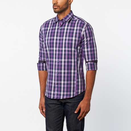 Walter Button-Up Shirt // Purple (XS)