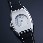 Pere De Temps Rene Automatic // 3036 (Black Etched Leather Strap)