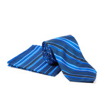 Tie + Hanky Set // Royal Blue Stripe