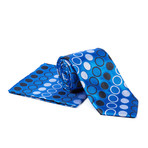 Tie + Hanky Set // Royal Blue Dot