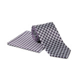 Tie + Hanky Set // Plum + White