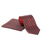 Tie + Hanky Set // Red + Black