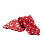 Tie + Hanky Set // Red Dot