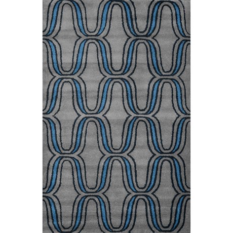 Hand Tufted Rug // Lorraine // Blue (5' x 8')