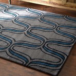 Hand Tufted Rug // Lorraine // Blue (5' x 8')