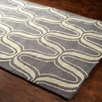 Hand Tufted Rug // Lorraine // Grey (5' x 8')