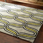 Hand Tufted Rug // Lorraine // Yellow (5' x 8')