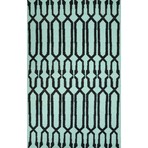 Flatweave Rug // Leona // Light Blue (5' x 8')